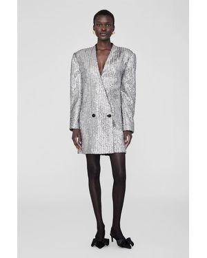 Anine Bing Veneda Mini Dress - Grey