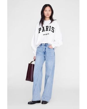 Anine Bing Miles Sweatshirt Paris University - Blue
