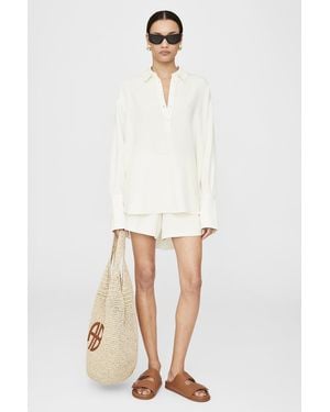 Anine Bing Lake Pullover Shirt - Natural
