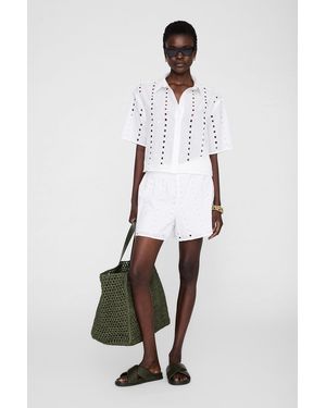 Anine Bing Kam Short - White