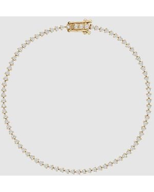 Anine Bing Diamond Tennis Bracelet - Metallic