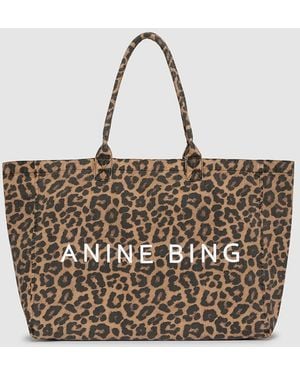 Anine Bing Leo Canvas Tote - Multicolor