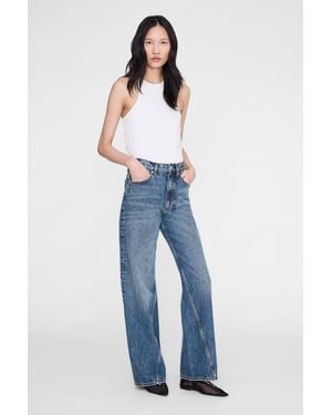 Anine Bing Brie Jean 33" - Blue