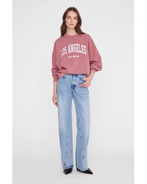 Anine Bing Miles Sweatshirt Los Angeles College - Red