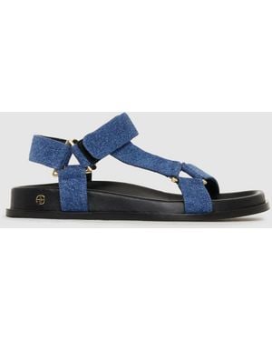 Anine Bing Jess Sandals Denim - Blue