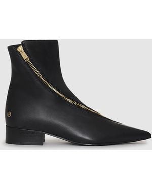 Anine Bing Jones Flat Boots - Black