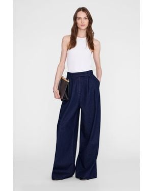 Anine Bing Lou Trouser - Blue