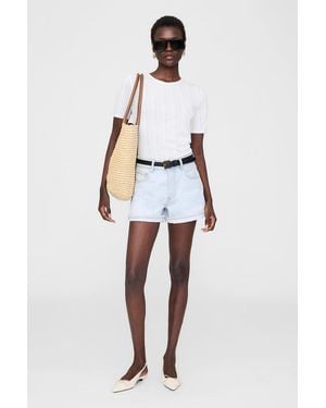 Anine Bing Dalton Short - White