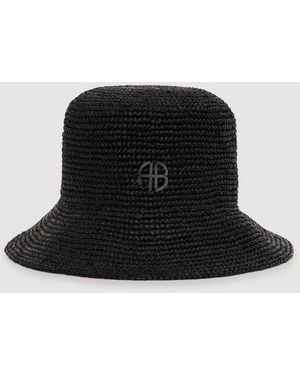 Anine Bing Cabana Bucket Hat - Black