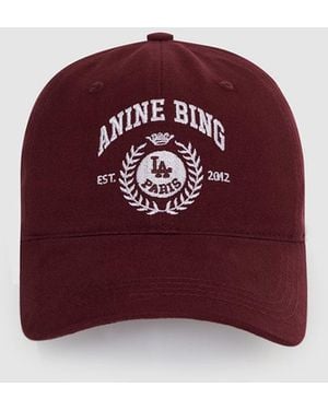 Anine Bing Jeremy Baseball Collegiate Cap - Red