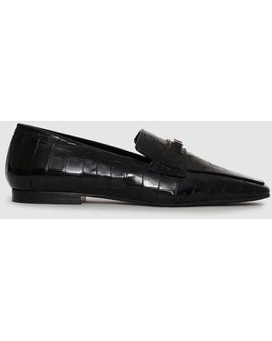 Anine Bing Freya Loafers Monogram - Black