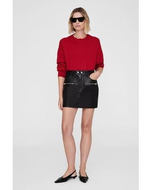Anine Bing Steel Skirt - Red