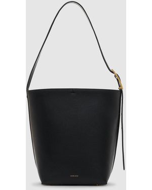 Anine Bing Elly Bucket Bag Grained Leather - Black