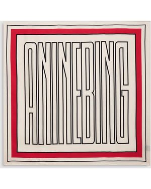 Anine Bing York Scarf - White