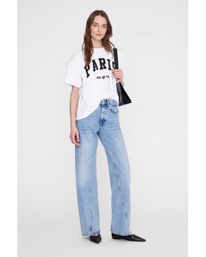 Anine Bing Cade Tee Paris University - Blue
