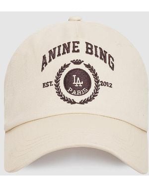 Anine Bing Jeremy Baseball Cap Collegiate - White
