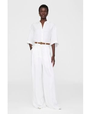 Anine Bing Lou Trouser - White