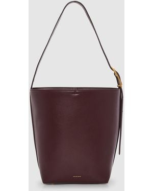 Anine Bing Elly Bucket Bag Grained Leather - Red
