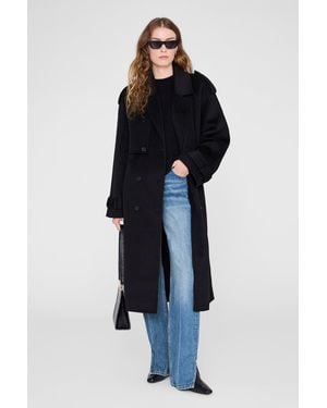 Anine Bing Rickie Maxi Trench - Black