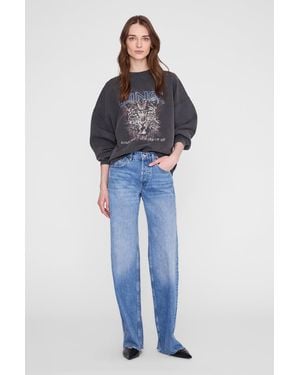 Anine Bing Miles Sweatshirt Leo Muse - Blue