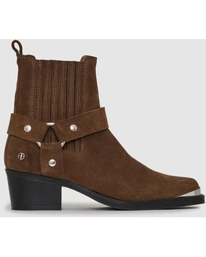 Anine Bing Mid Biker Boots - Brown