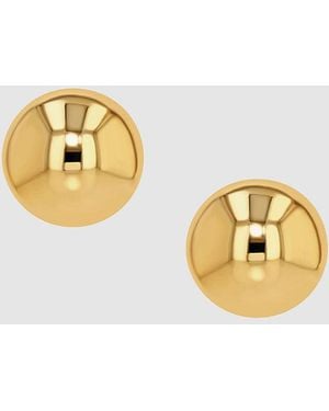 Anine Bing Large Dome Earrings - Metallic
