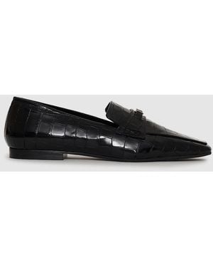 Anine Bing Freya Loafers Monogram - Black