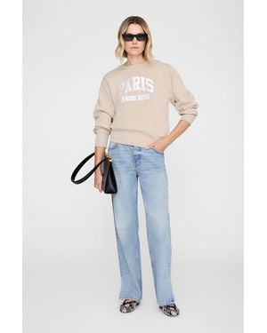 Anine Bing Harry Shrunken Sweatshirt Paris - Blue
