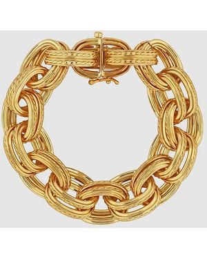 Anine Bing Double Link Chain Bracelet - Metallic