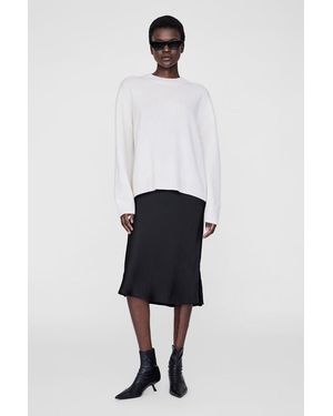 Anine Bing Bar Silk Skirt - Black