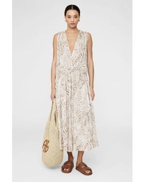 Anine Bing Patterned Dress By - Natural