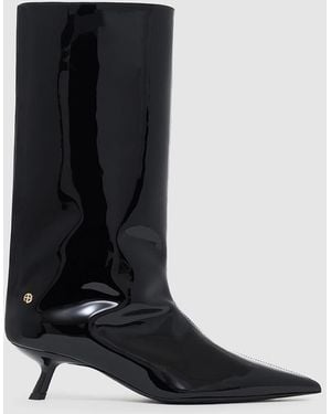 Anine Bing Hilda Wide Boots - Black