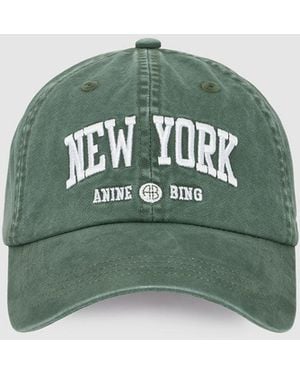Anine Bing Jeremy Baseball Cap New York University - Green