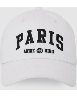 Anine Bing Jeremy Baseball Cap Paris University - Blue