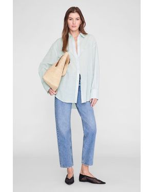Anine Bing Plaza Shirt - Blue
