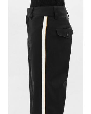 Ann Demeulemeester Fera Straight Leg Cropped Trousers - Black