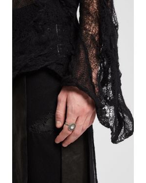 Ann Demeulemeester Jadi Stud Ring - Black