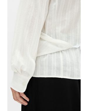 Ann Demeulemeester Alba Asymmetric Wrap Shirt - White