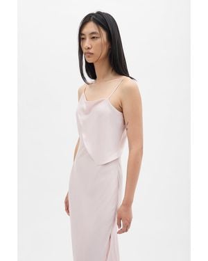 Ann Demeulemeester Aaricia Long Bias Slip Dress - White