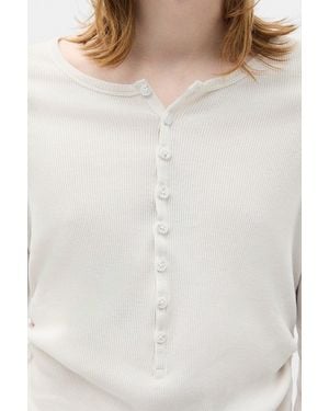 Ann Demeulemeester Hamar Wrinkled Serafino Top - White