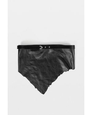 Ann Demeulemeester Romy Distressed Leather Belt - Black