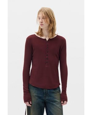 Ann Demeulemeester Hamar Wrinkled Serafino Top - Red