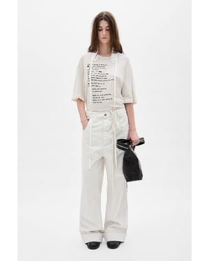 Ann Demeulemeester Kristel 5 Pocket High Comfort Trousers - White