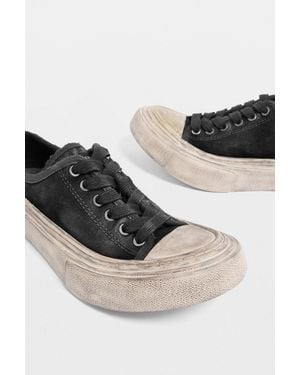 Ann Demeulemeester Halli Vulcanized Low-Top Sneakers - Black