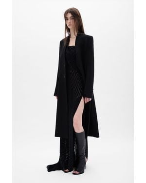 Ann Demeulemeester Aaricia Long Bias Slip Dress - Black