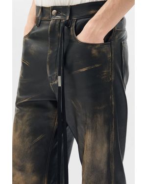 Ann Demeulemeester Alarik 5-Pockets Flared Cropped Trousers - Black