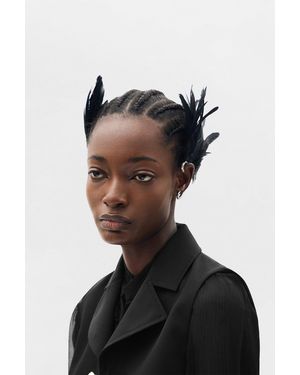 Ann Demeulemeester Lune Open Front Waistcoat - Black
