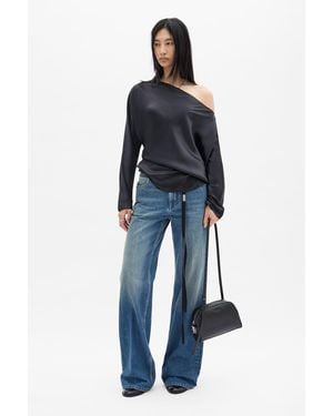 Ann Demeulemeester Vive 5-Pockets Straight Leg Trousers - Blue