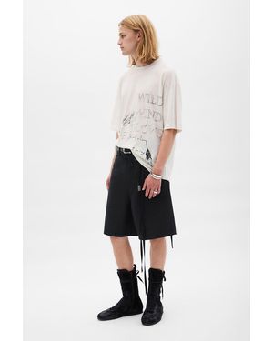 Ann Demeulemeester Narve 5 Pockets Comfort Bermuda - White