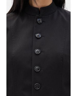 Ann Demeulemeester Bab Stand Collar Blouson - Black